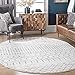 nuLOOM 9x12 Moroccan Blythe Area Rug, Grey, Faded Bohemian Design, Stain Resistant, For Bedroom, Dining Room, Living Room, Hallway, Office, Kitchen, Entryway