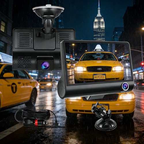 Dash Camera for Cars, Car Camera, Dual Dashcams for Cars with Night Vision, 32GB Card, Loop Recording. - image 5