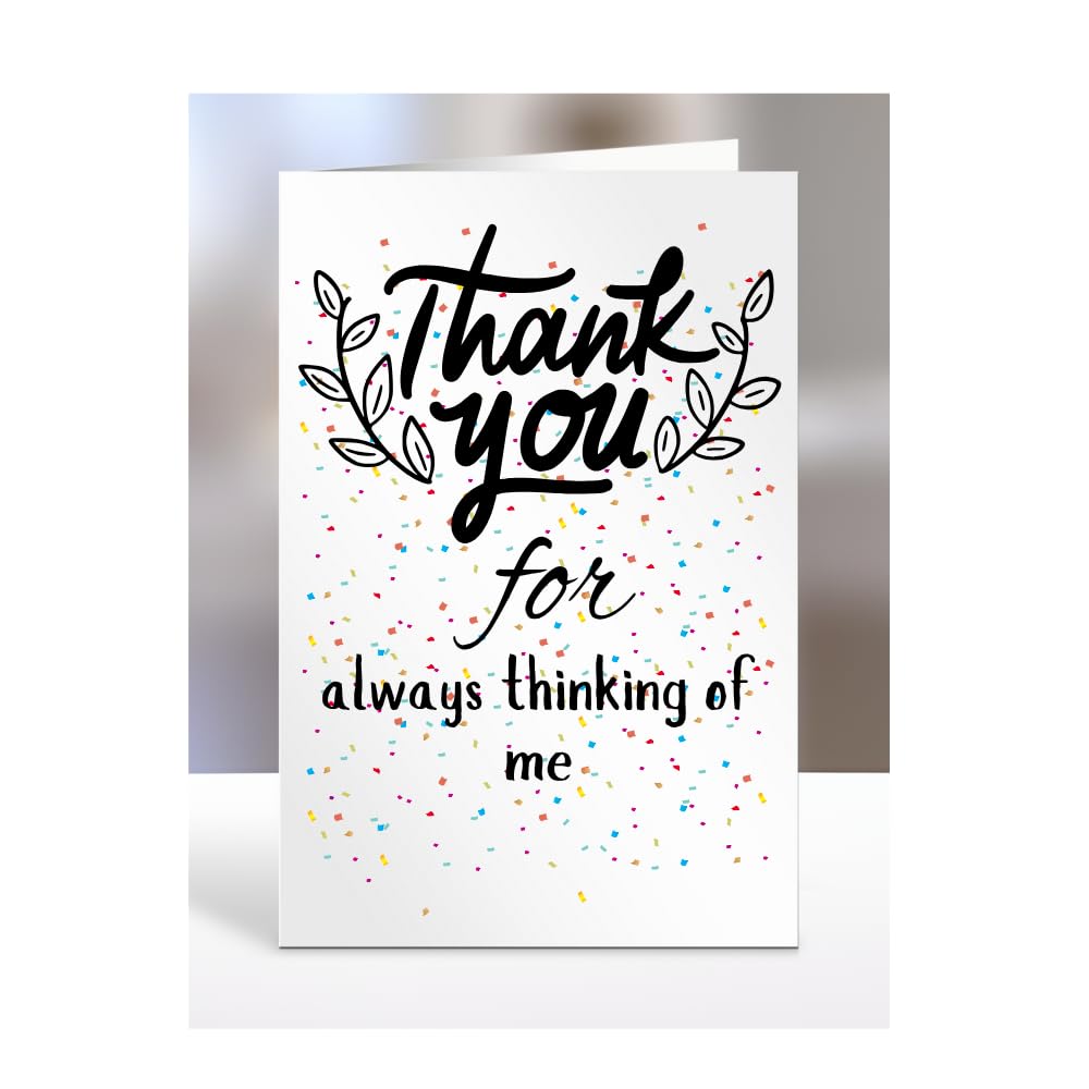 Thank you Card, For always thinking of me, Birthday Gifts for Men, Women, Colleagues, Boss, Dad, Mum, Best Friend, Presents for Christmas, A5-173_10