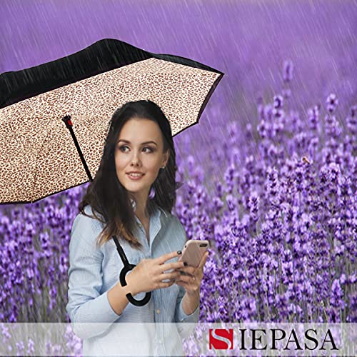 Image of SIEPASA Automatic Open Close Compact Travel Umbrella with Wind Vent Umbrella big size Lightweight Windproof Folding for men Women