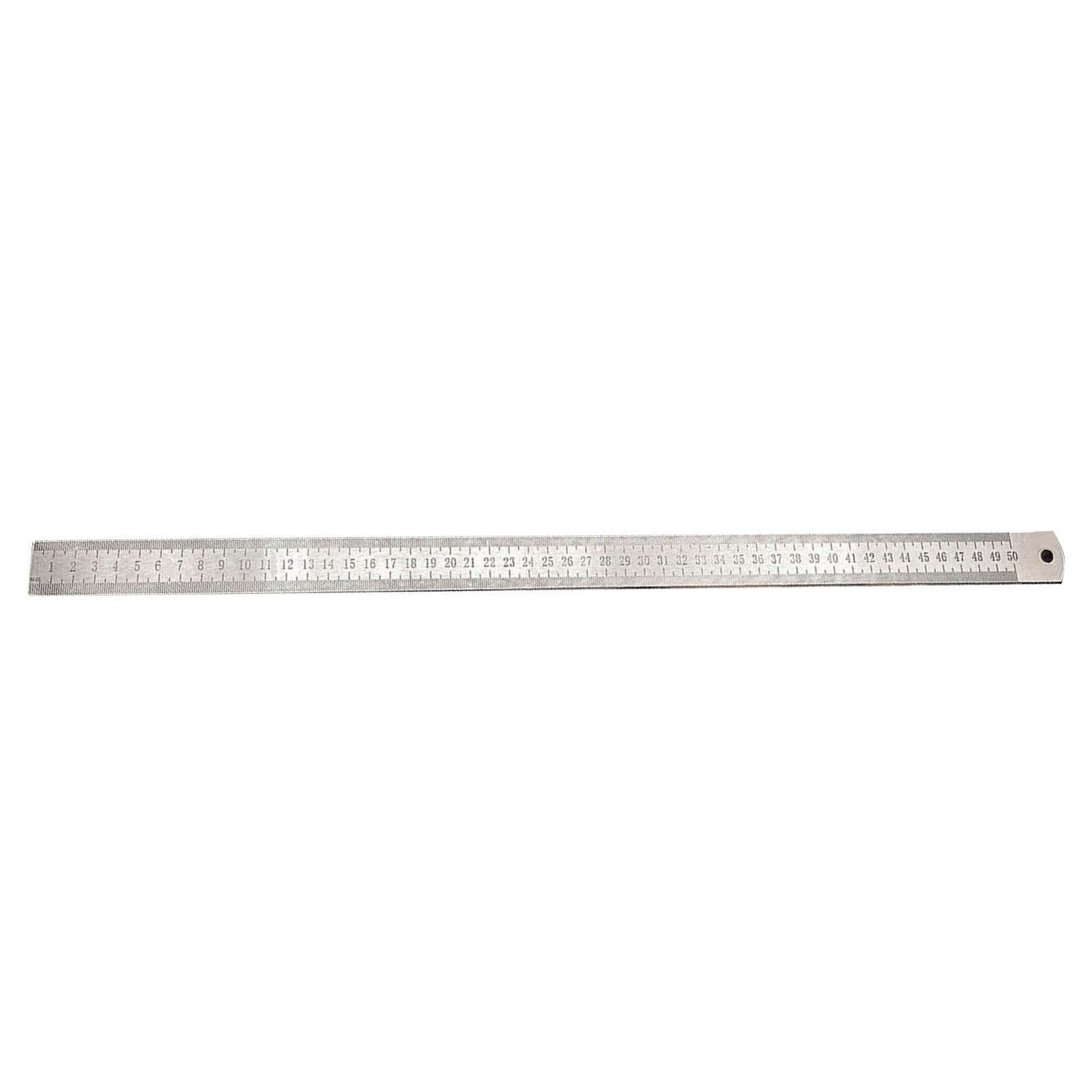 Rgybao 5Mm Strong 52Cm Metal Rulers With Clear Markings & Features Multipurpose Steel Rulers For Professional & Travel Person Defense Measuring Tool