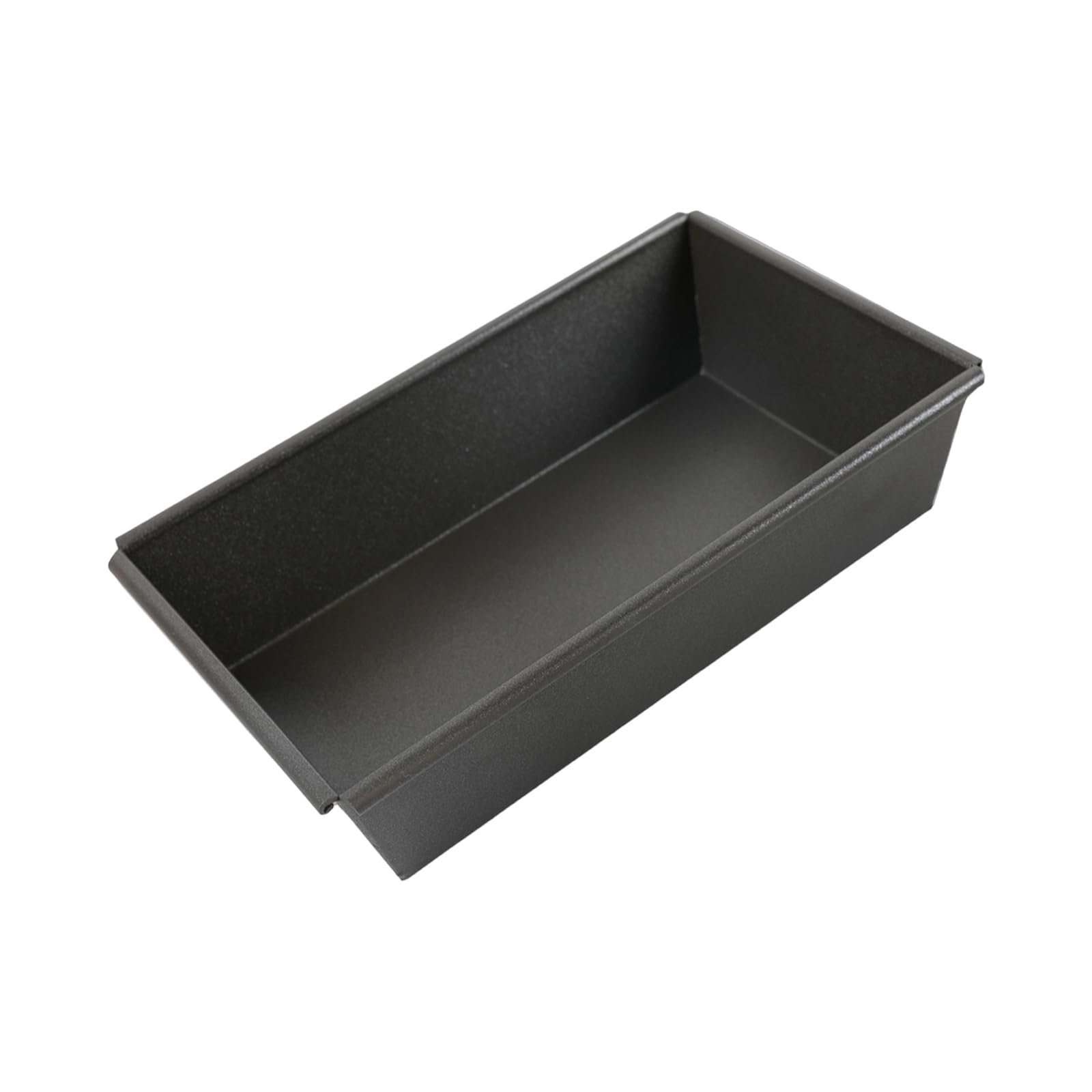 Teglia da forno rettangolare in alluminio rivestita nera da 5 cm di profondità antiruggine per pizza a crosta spessa
