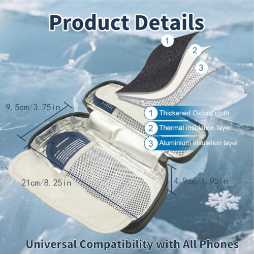 Refrigerante para móvil térmico y portátil con dos bloques de hielo 6
