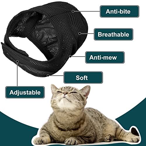 Image of 9 Pcs Cat Bathing Bag Set Cat Shower Bag Anti Bite and Scratch for Pet Grooming Washing Brush Comb Muzzle Nail Clipper Nail File Tick Tool(Black)