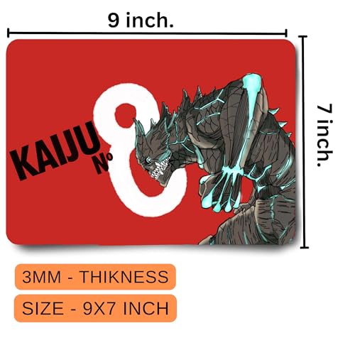 Image of Anime Gaming Mouse Pad, Non-Slip Rubber Base, Ultra-Low Friction High Durability, Waterproof Mouse Mat, Anti-Slip Base, Mousepad 7.5 inch X 9 inch (05)