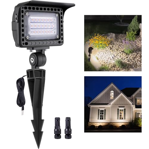 Gardenreet Landscape Flood Lights Outdoor - 20W Low Voltage LED Wall Wash Light, 12V IP65 Waterproof...