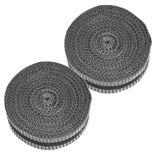 Uonlytech Cinta para Dobladillos Termoadhesiva sin Costura de Tela Negra, Fuerte Adhesión y Aplicación Versátil, Pack de 2 Piezas para Pantalones y Jeans