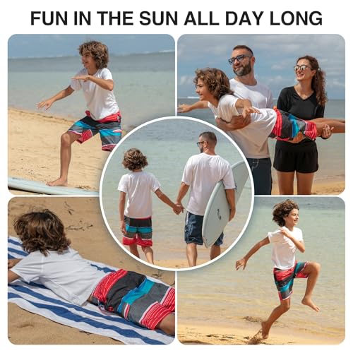 Image of Kanu Surf Boys' Terrapin Turtle Quick Dry Beach Board Shorts Swim Trunk