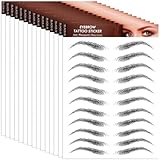 YUXIANLB 15 Blätter 4D Haarähnliche Wasserdichte Augenbrauen Tätowierungen, Wasserdichte Augenbrauens Transfer Aufkleber,Shaping Brow Tätowierung Aufklebers, Grooming Augenbrauen Transfer Aufkleber