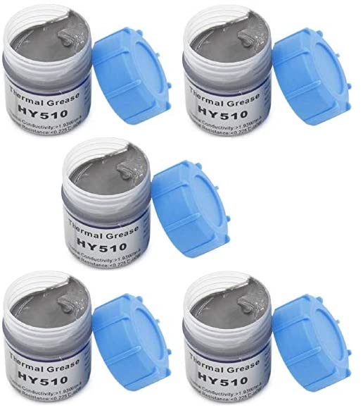 Image of Taapsee Silicone Heatsink Compounds Thermal Grease Paste, Heat Sink Compound for Use in Coolers Heat Sink, CPU and Chipsets, Graphics Card, LED, IC, GPU, VGA, PC Processor, Chipset Cooling (5 Pack)