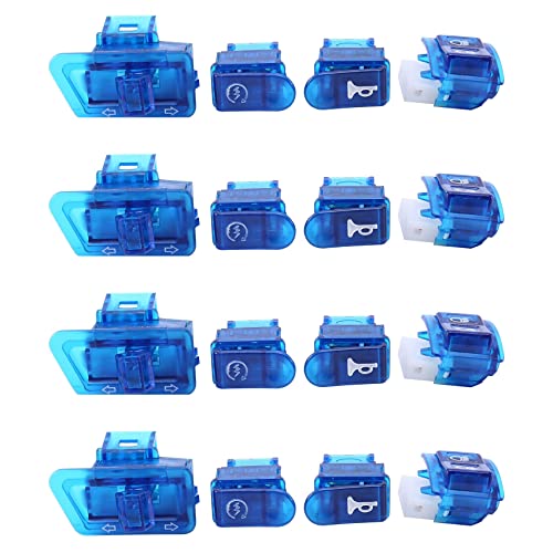 Bouton de commutation moto bleu contre faux contacts clignotant et démarreur AF35