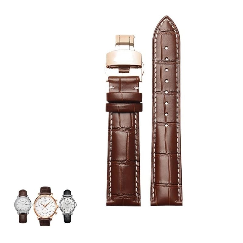 Bracelet montre cuir Tissot Ballade solide pour remplacer l'usure