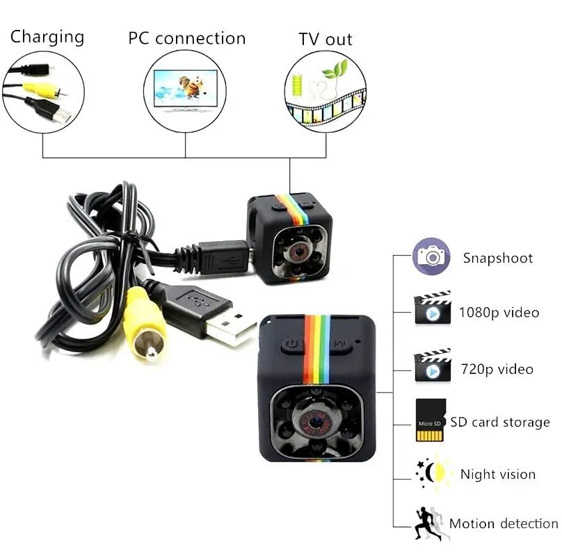 ZEPLORE 1080P Mini Spy Camera with Low Light Vision, Mini Portable Security Camera, Hidden Camera with Audio and Video Recorder for Home/Office... - Image 6