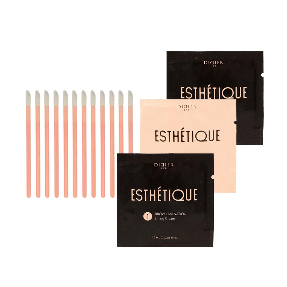 Didier Lab Esthétique, Brow Lamination Kit, Professional Brow Lift, Eyebrow DIY, with Biotin Hyaluronic Acid Aloe Vera