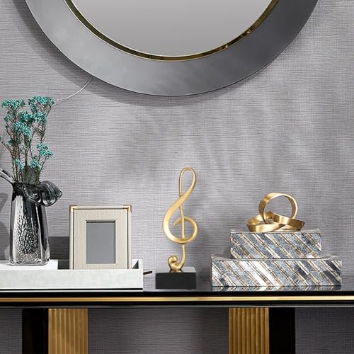 Figura Decorativa Nota Musical de Resina con Base de Madera miniatura 6