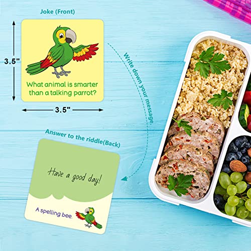Ceiba Tree 90 Pcs Lunch Box Notes Joke Cards Bento Box Messages Funny Riddles For Kids 40 Pcs Inspirational Motivational Lunchbox Cards Puns Riddles For Party School Picnics #TOP5