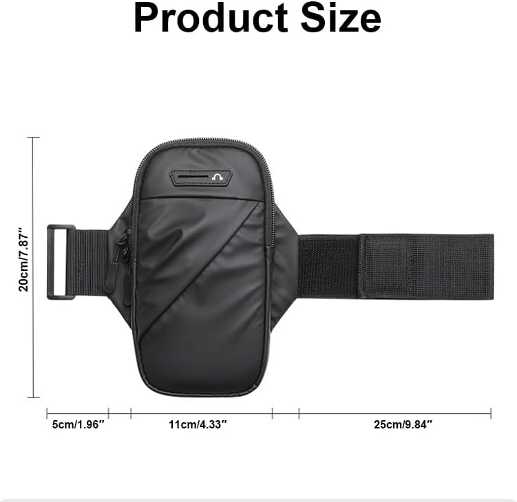 Miniatura 2 de Brazalete para teléfono, resistente al agua, con ranura para cremallera, soporte para teléfono celular para iPhone 16, 15, 14, 13, 12, 11 Pro