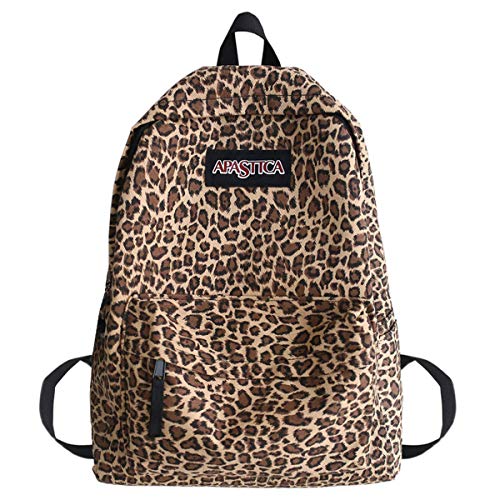Van Caro Leopard Print School Backpack Large College Backpack Casual Bookbag Laptop Backpack Computer Bag Travel Daypack For Girls Boys Teens,Leopard Print(No Pendant) #TOP10