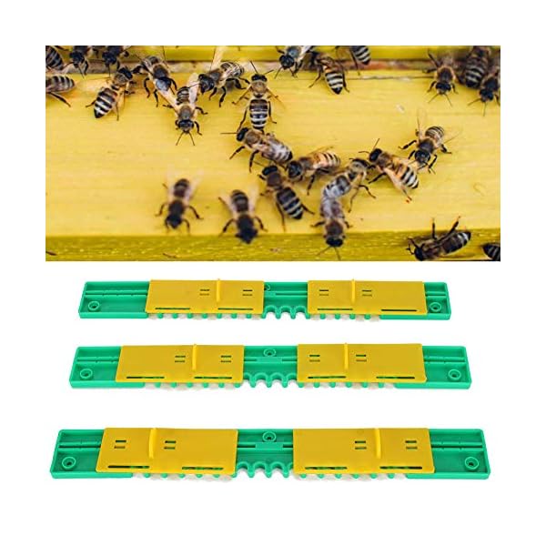 SOONHUA 3 Stück Rahmen Bienenstock Beehive Tür Belüftung Schiebetyp Bienenkasten Tor Anti-Flucht Imkerei Zubehör – Bild 6