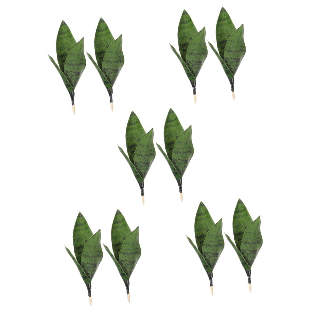 10pezzi Artificiali Sansevieria Decorazione Per Realistico e Facile Ornamentazione e