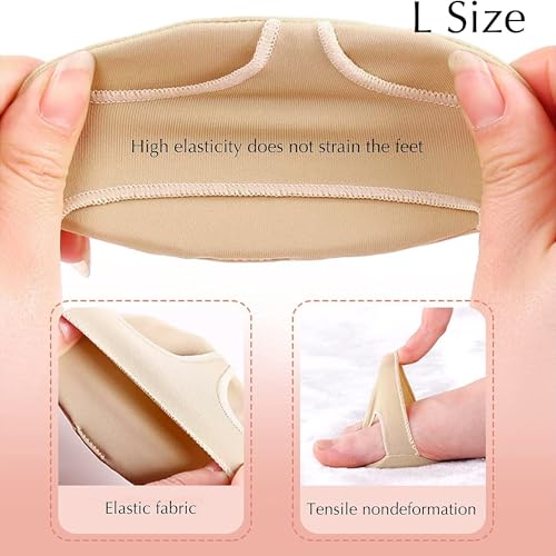 Image of SooGree Ball of Foot Cushions 2 Pairs Metatarsal Pads for Women Men Foot Pads Soft Gel Forefoot Pads of Soft Fabric - Prevent Pain and Discomfort