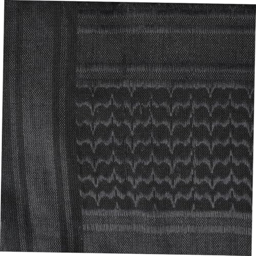 Bufanda Árabe de Algodón Negro Unisex Accesorio de Cuello Casual 2