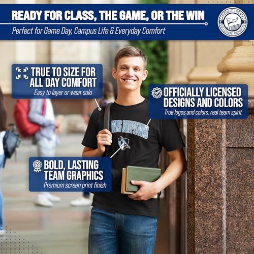 Image of NCAA Gameday Cotton T-Shirt for Men and Women | Officially Licensed NCAA Tee - Preshrunk Ring-Spun Cotton - Screen-Printed Team Logo