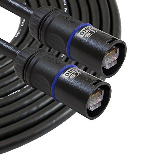 Gls Audio 200-Feet Ethercon Compatible Rj45 Cat6 Cable Ofc Pro Tour Heavy Duty G-Shell G45 #TOP1