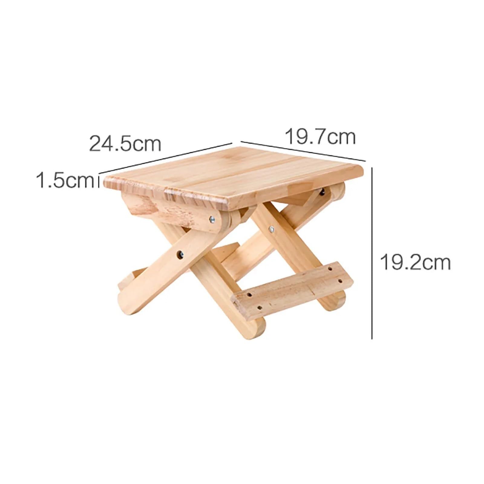 Taburete plegable de madera antideslizante, asiento de baño, cambiador de zapatos, silla de pesca, portátil, para el hogar y el aire libre, versátil y diseño