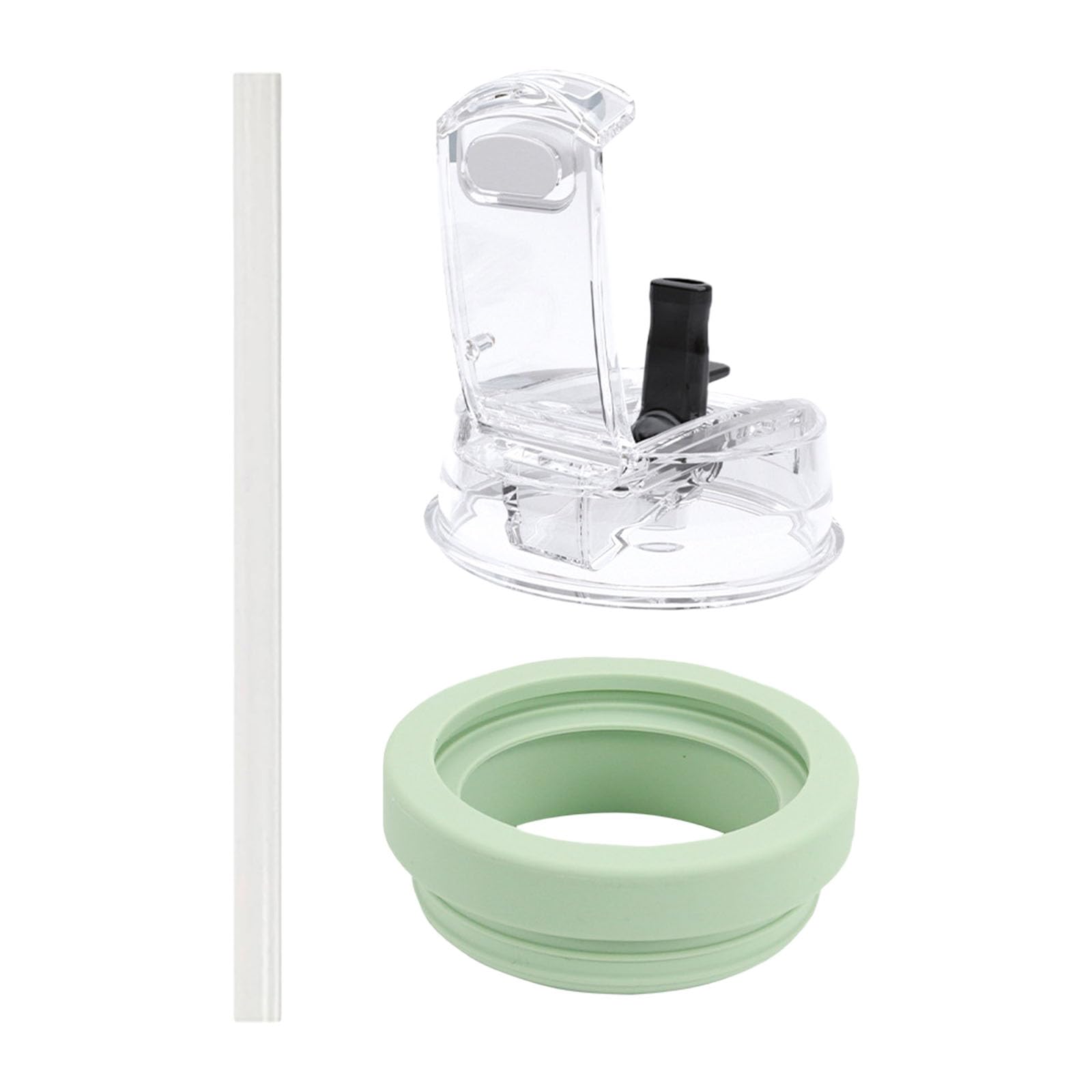 Kalttoy Green Practical High Silicone Straw Lid For 40Oz Tumblers Replacement Cap Leak Proof Drinkware Accessory Silicone Straw Cover