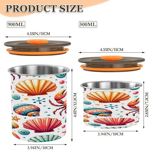 Envase Hermético para Café Acero Inoxidable 30 oz miniatura 3
