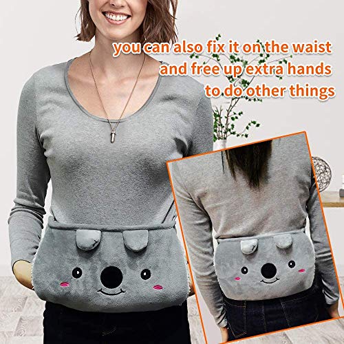 Hot Water Bottle Rubber Warm Water Bag Met Zachte Taille Cover, Hot Water Bag voor nek en schouder, rug, Benen, Taille… - Image 5