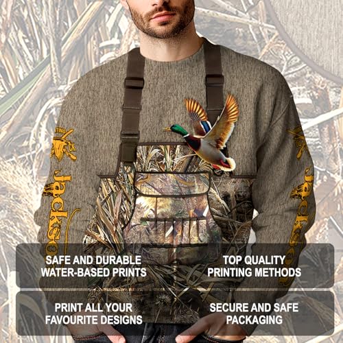 Image of PriAmi Custom Camo Hoodie for Women, 3D Pullover Hunting Sweater Gift