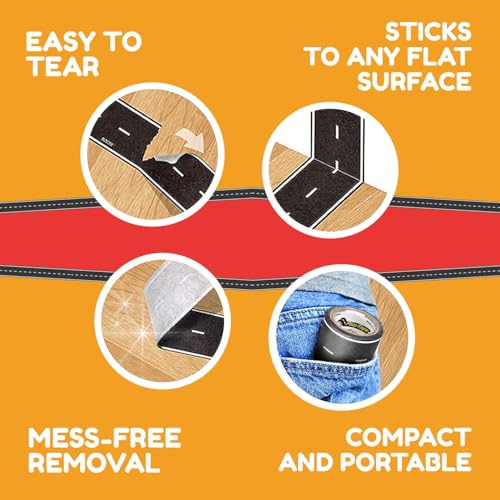 image for PlayTape Road Tape for Toy Cars - Sticks to Flat Surfaces, No Residue;
