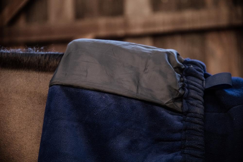 Schwerer Fleece-Decke - Inkl. Halsstück - Marineblau - Full