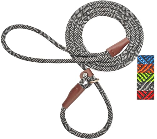 Mycicy Slip Lead Dog Leash 1/4" x 5ft for Small Dogs