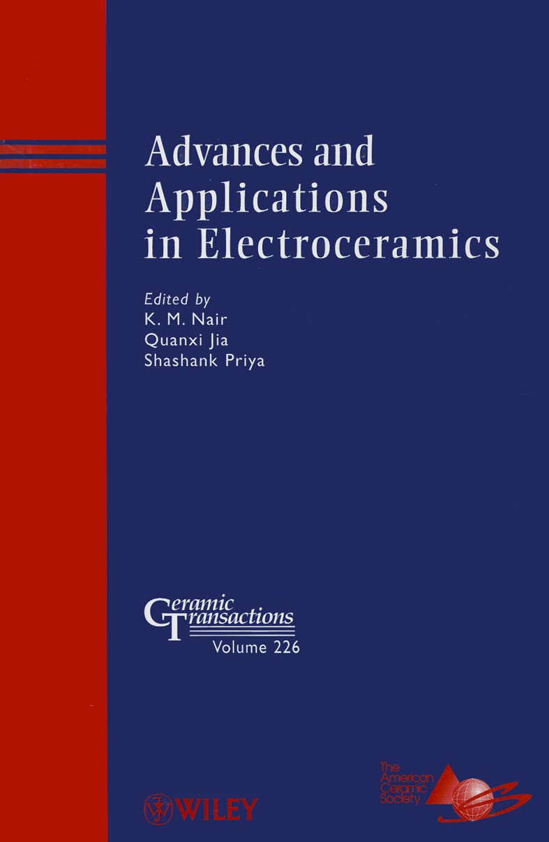 Buy Advances and Applications in Electroceramics: Ceramic Transactions: 226 (Ceramic Transactions Series) — BookShops.in