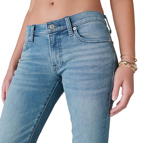 11 Best Mid Rise Jeans for Women Over 50 (That Actually Fit Right) 3 Lucky Brand womens Mid Rise Sweet Straight Jeans, Glass Mount, 26W x 30L US