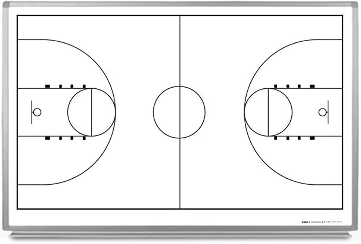 Pizarra blanca de baloncesto de 36" x 24"