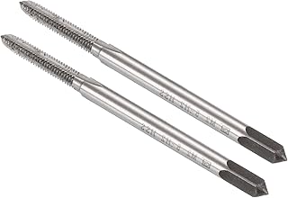 CoCud Thread Milling Taps, Metric M2.5 x 0.45 Thread H2, High Speed Steel Machine 3 Straight Flutes Screw Threading Tool - (Applications: for Tapping Drilling Machine), 2-Pieces