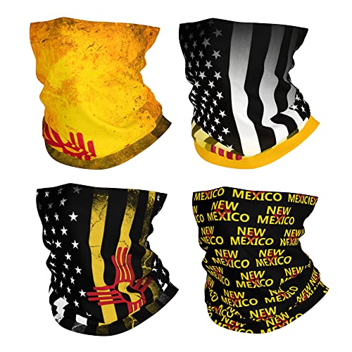 Image of 4Pcs Magic Headwear Neck Gaiter Tube Scarf Headbands Bandana Balaclava for Outdoor Running Cycling Skating Work Out