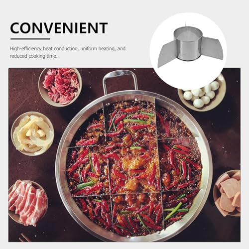 Séparateur d'aliments à 4 compartiments inox pour accessoire de cuisson induction - 7