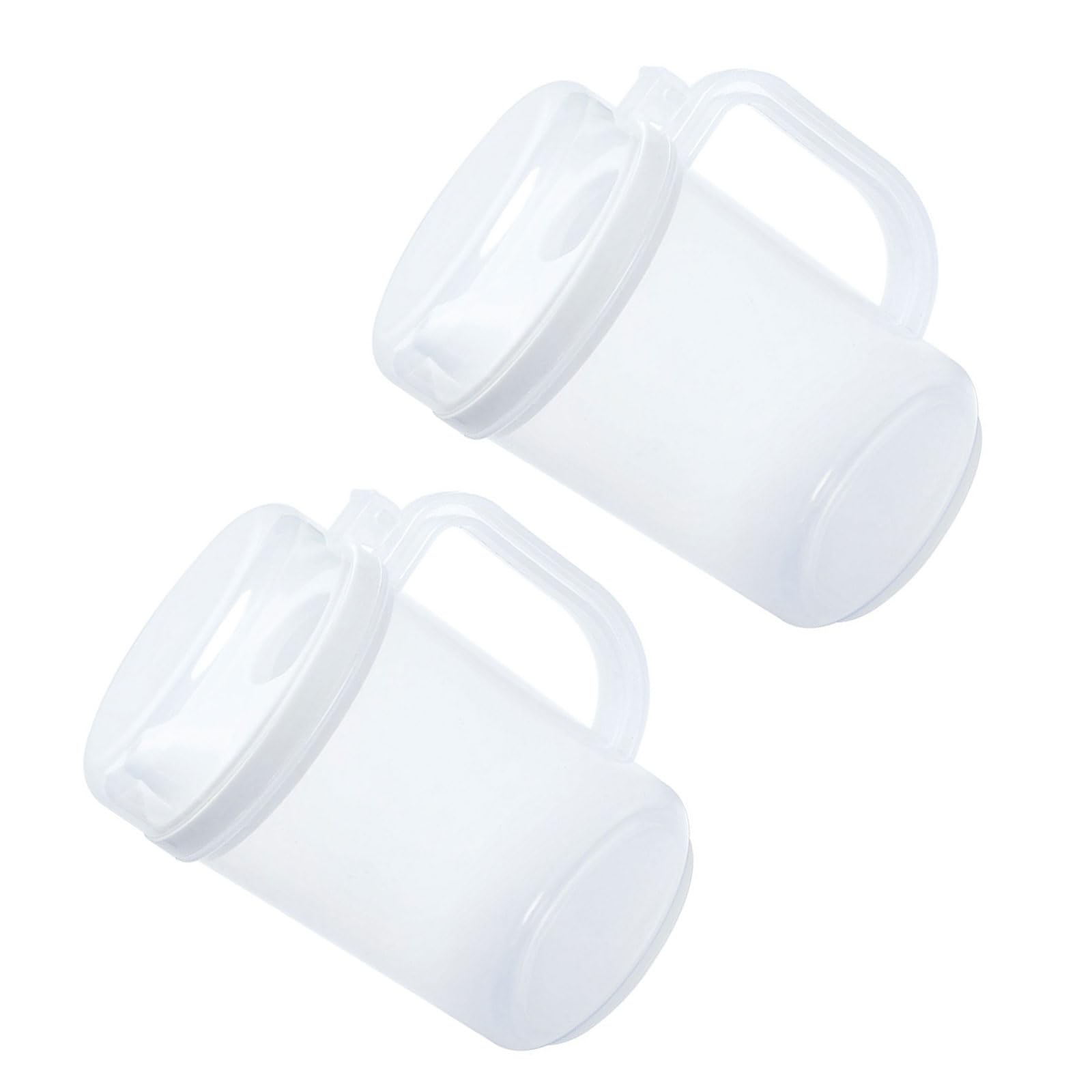 YWLUUOO Clear Oil Dispenser with Leak Proof Lid and Ergonomic Handle Household Kitchen Oil Vessel for Kitchen Use Portable Cooking Container with Drip-Free Design