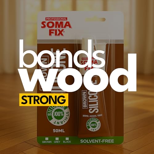 Image of Brown Silicone Caulk (No Gun Needed) Flexible & Waterproof Caulking Tube