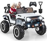 OLAKIDS 24V Ride On Car, 2WD/4WD Switcha...