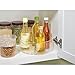 Price comparison product image InterDesign Cabinet/Kitchen Binz Revolving Spice Rack, Kitchen Cupboard Storage Unit, BPA Plastic, Clear, Small