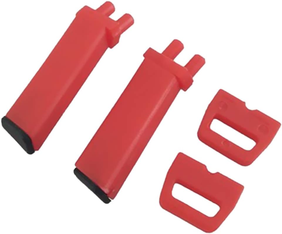 Fenteer 4pcs Landing Gear Folding Plastic for E58 S168 JY019 RC Quadcopter Accessories, Red, as described