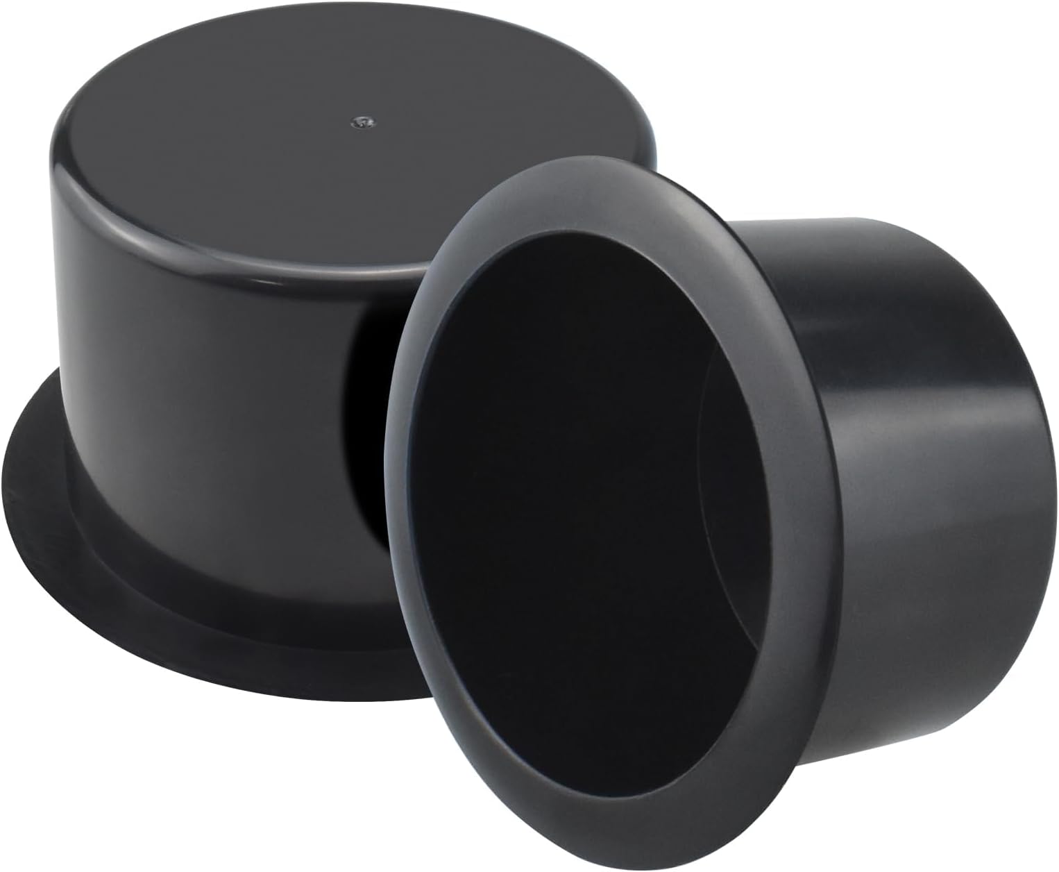 SDTC TechBlack Sofa Cup Holder, Universal Plastic Recessed Cup Holder for RV Boats, Cars, Sofas and Golf Carts (2-Piece)