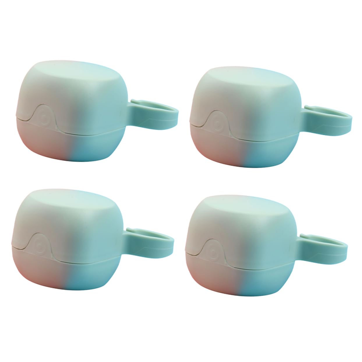 ERINGOGO Pacifier Storage Box 4 Pieces Newborn Pacifier Box Sealed Lid Travel Accessory Color