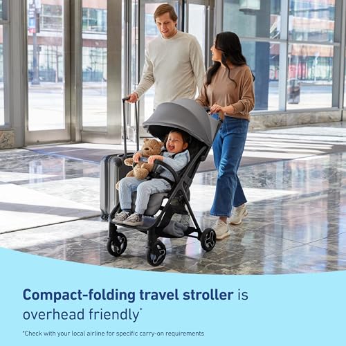 Image of Graco Ready2Jet Compact Stroller - Compact Travel Stroller with Automatic Fold Lilac Mod